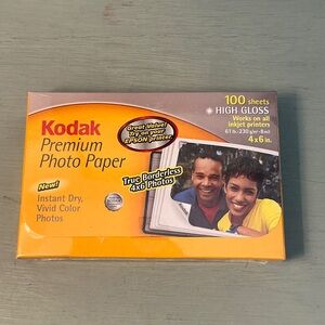 Kodak Premium Photo Paper 4x6 High Gloss 100 Sheets New